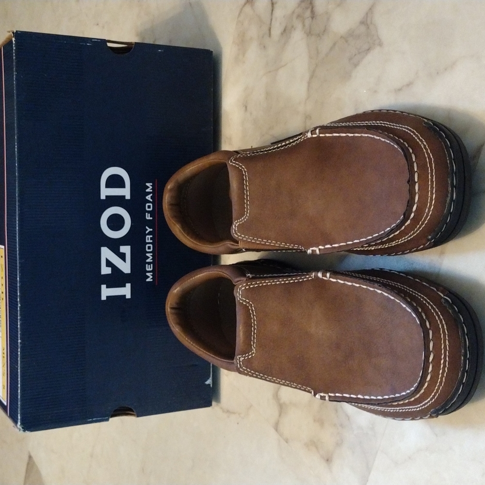 IZOD memory foam loafers.